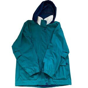 Vintage Pacific Trail Rain Jacket Mens M Teal